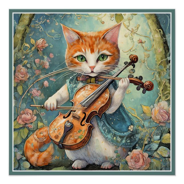 Niedliche Kleine Violine Poster (Vorderseite)