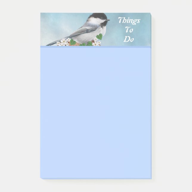 Niedliche kleine Vögel & kleine Blume Dinge zu tun Post-it Klebezettel (Vorderseite)