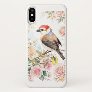 Niedliche kleine Vögel und bunte Blume Case-Mate iPhone Hülle