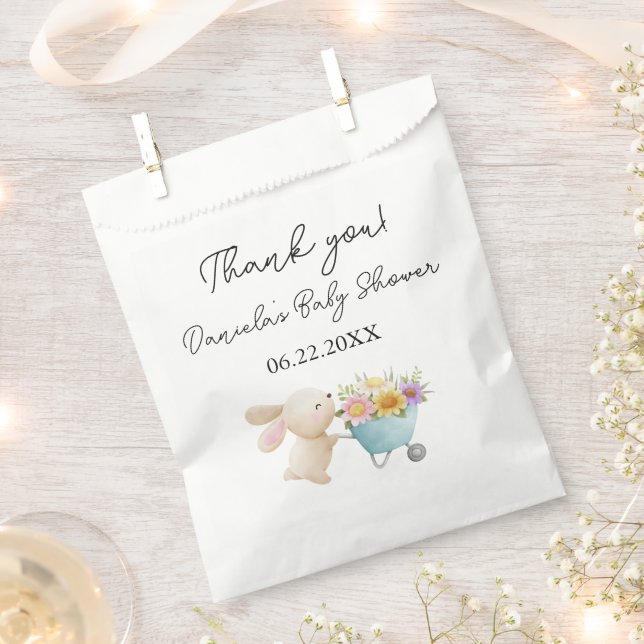 Niedliche Kleine Wildblumen Babydusche Geschenktütchen (Ausgeschnitten)