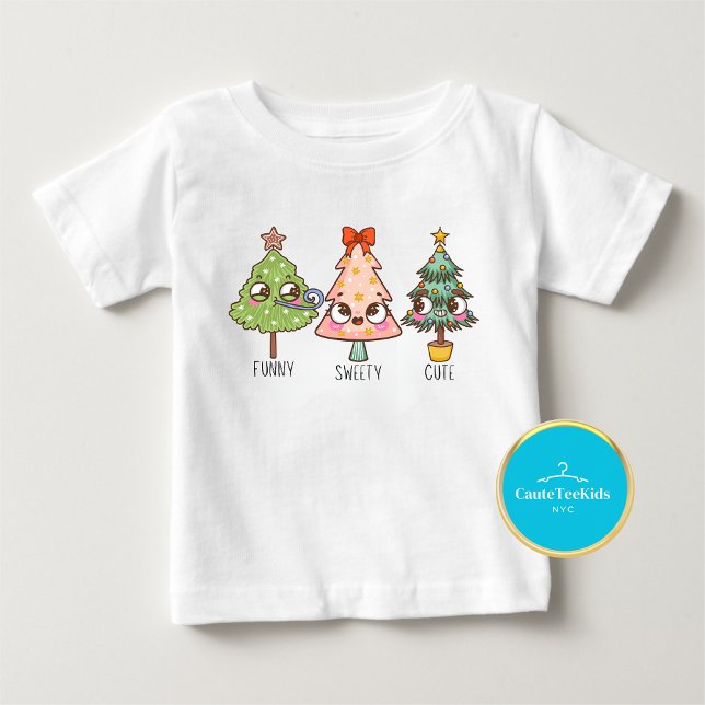 Niedliche Kleinkind Weihnachtsbaumen Funny Kleinkind T-shirt (Von Creator hochgeladen)