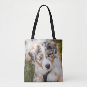 Niedliche Kleintiere   Australian Shepherd Puppy Tasche