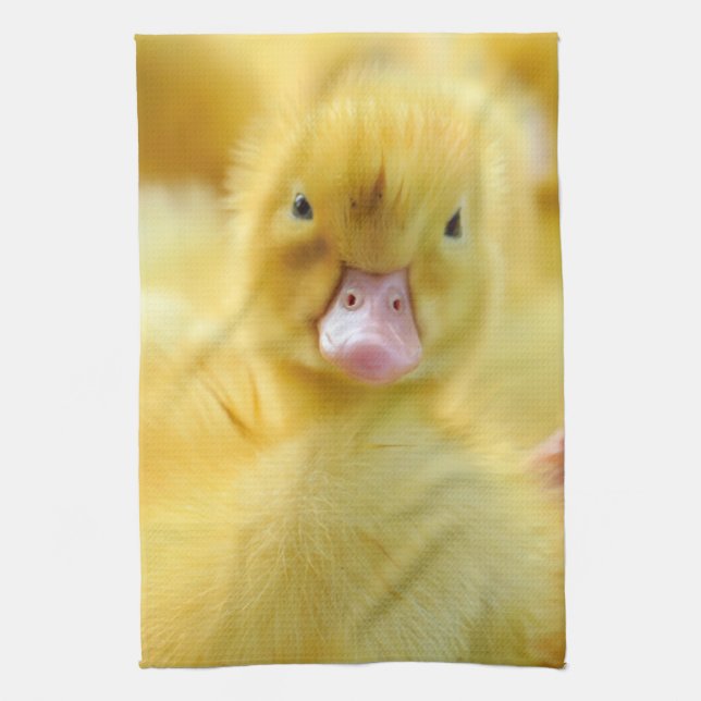 Niedliche Kleintiere | Baby Duck Group Geschirrtuch (Vertikal)