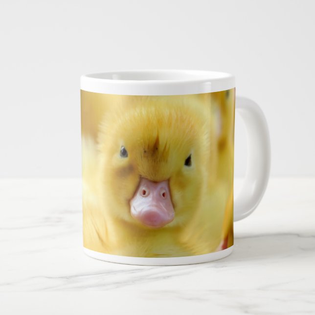 Niedliche Kleintiere | Baby Duck Group Jumbo-Tasse (Vorderseite Rechts)