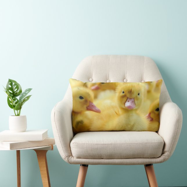 Niedliche Kleintiere | Baby Duck Group Lendenkissen (Stuhl )