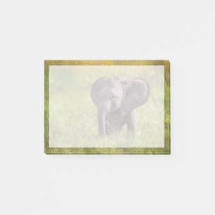 Niedliche Kleintiere   Baby Elephant Kenya Africa Post-it Klebezettel