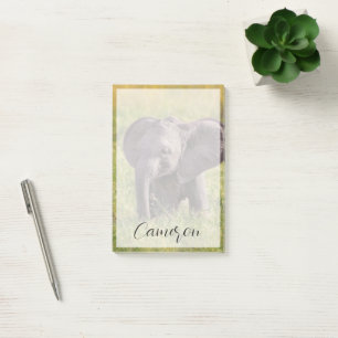 Niedliche Kleintiere Baby Elephant Kenya Africa Post-it Klebezettel