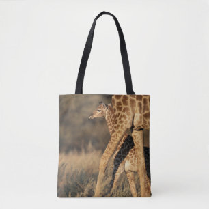 Niedliche Kleintiere   Baby Giraffe & Parent Tasche