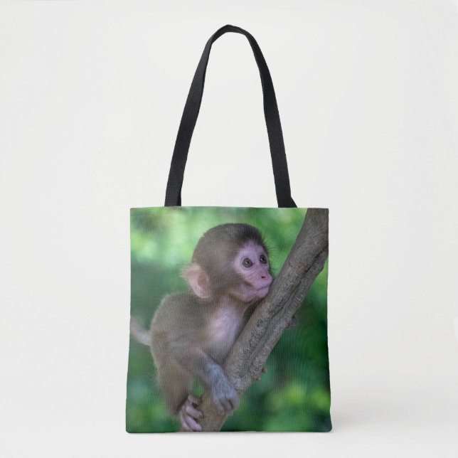 Niedliche Kleintiere | Baby Monkey Tasche (Vorderseite)