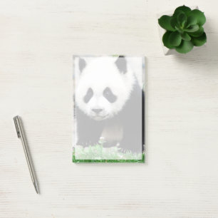 Niedliche Kleintiere   Baby Panda Bear Post-it Klebezettel
