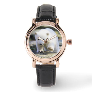 Niedliche Kleintiere   Baby Polar Bear Armbanduhr