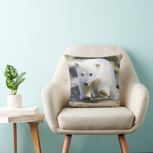 Niedliche Kleintiere | Baby Polar Bear Kissen (Stuhl )