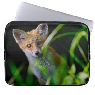 Niedliche Kleintiere Baby Red Fox Laptopschutzhülle
