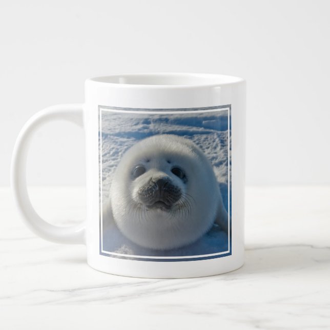 Niedliche Kleintiere | Baby-Siegel Jumbo-Tasse (Links)