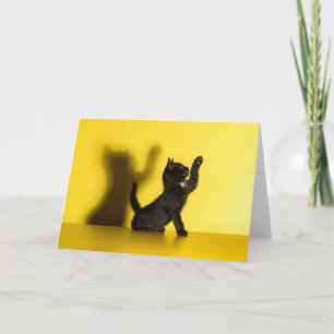 Niedliche Kleintiere Black Cat Playing Karte