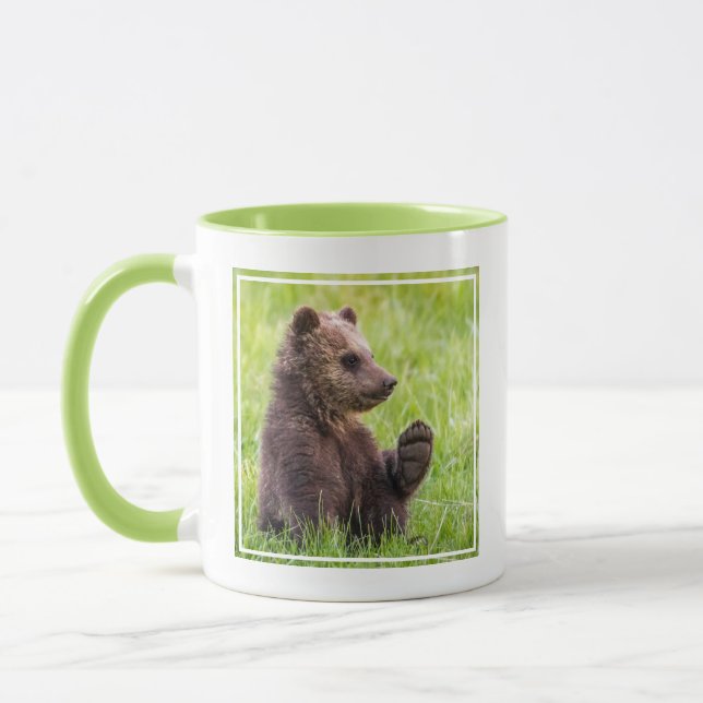 Niedliche Kleintiere | Braune Bärenwölfe Tasse (Links)