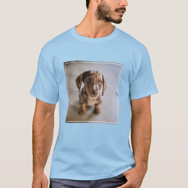 Niedliche Kleintiere | Braune Dackel Welpe T-Shirt (Vorderseite)
