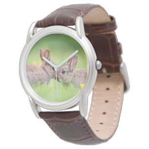 Niedliche Kleintiere   Bunny Kiss Armbanduhr