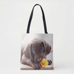 Niedliche Kleintiere Chocolate Labrador Puppy Tasche