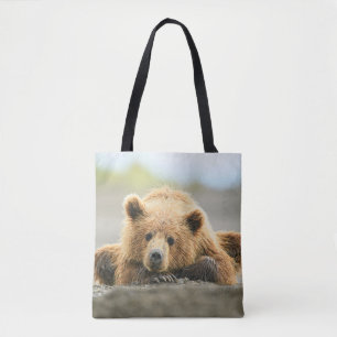 Niedliche Kleintiere Coastal Brown Bären Cube Tasche