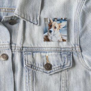 Niedliche Kleintiere   Corgi Head Tilt Button