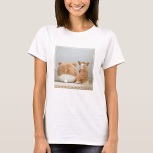 Niedliche Kleintiere Corgi & Plush Puppy T-Shirt