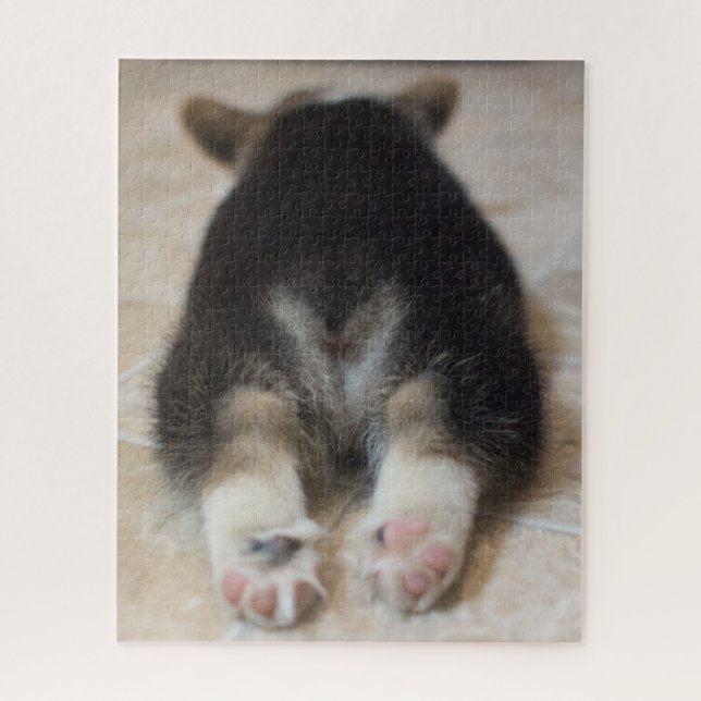 Niedliche Kleintiere | Corgi Puppy Behind (Vertikal)