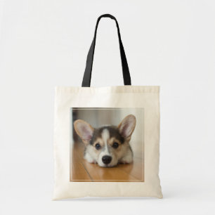 Niedliche Kleintiere Corgi Puppy Looking Tragetasche