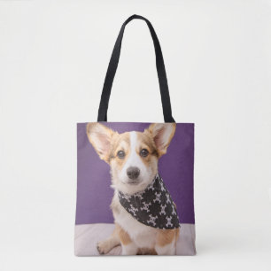 Niedliche Kleintiere Corgi Puppy Skull Bandana Tasche