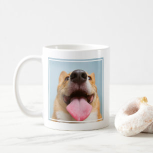 Niedliche Kleintiere Corgi Tongue Kaffeetasse