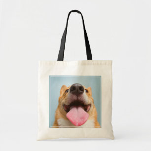 Niedliche Kleintiere Corgi Tongue Tragetasche