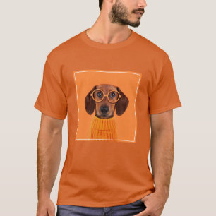 Niedliche Kleintiere   Dackel Orange Sweater T-Shirt