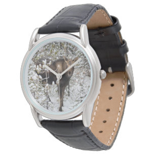 Niedliche Kleintiere   Elchkalb Armbanduhr