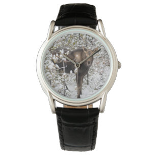 Niedliche Kleintiere Elchkalb Armbanduhr