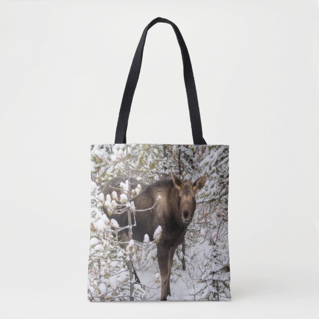 Niedliche Kleintiere | Elchkalb Tasche (Vorderseite)