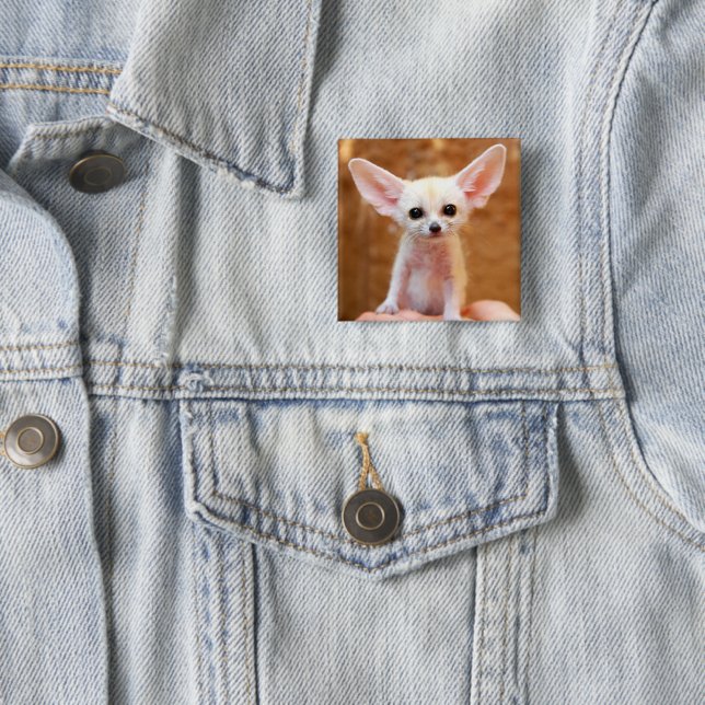 Niedliche Kleintiere | Fennec Fox Button (Beispiel)