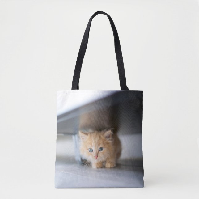Niedliche Kleintiere | Fluffy Orange Kitten Tasche (Vorderseite)