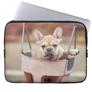 Niedliche Kleintiere   Französischer Bulldog-Playg Laptopschutzhülle