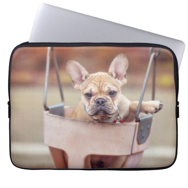 Niedliche Kleintiere | Französischer Bulldog-Playg Laptopschutzhülle (Vorderseite)