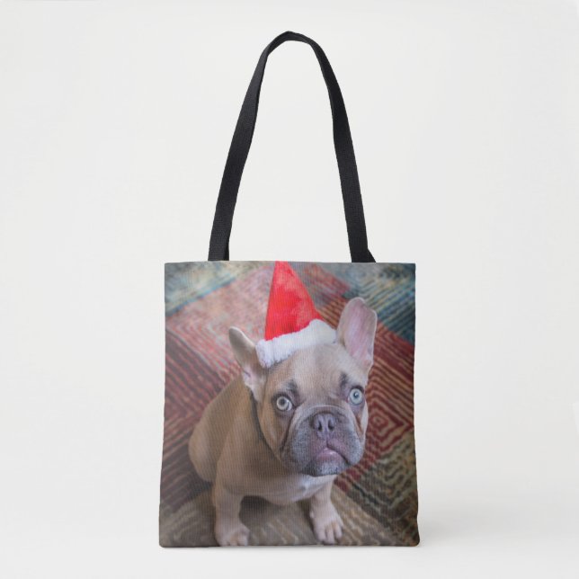 Niedliche Kleintiere | French Bulldog Christmas Tasche (Vorderseite)