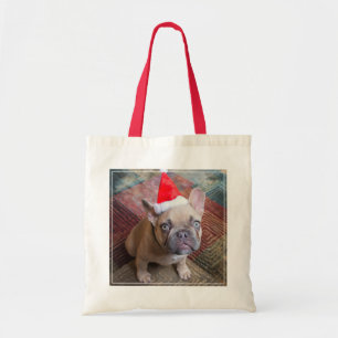 Niedliche Kleintiere French Bulldog Christmas Tragetasche