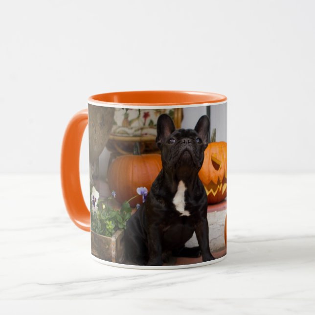 Niedliche Kleintiere | French Bulldog Halloween Tasse (Vorderseite Links)