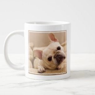 Niedliche Kleintiere French Bulldog Head Tilt Jumbo-Tasse