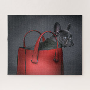 Niedliche Kleintiere   French Bulldog Red Hand Bag