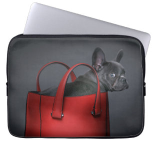 Niedliche Kleintiere   French Bulldog Red Hand Bag Laptopschutzhülle