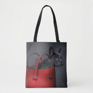 Niedliche Kleintiere French Bulldog Red Hand Bag Tasche