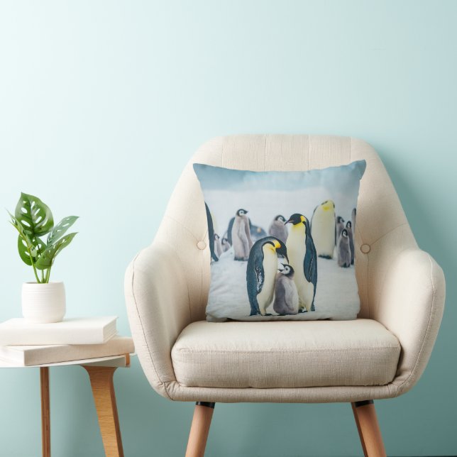 Niedliche Kleintiere | Fütternd Baby Pinguin Kissen (Stuhl )