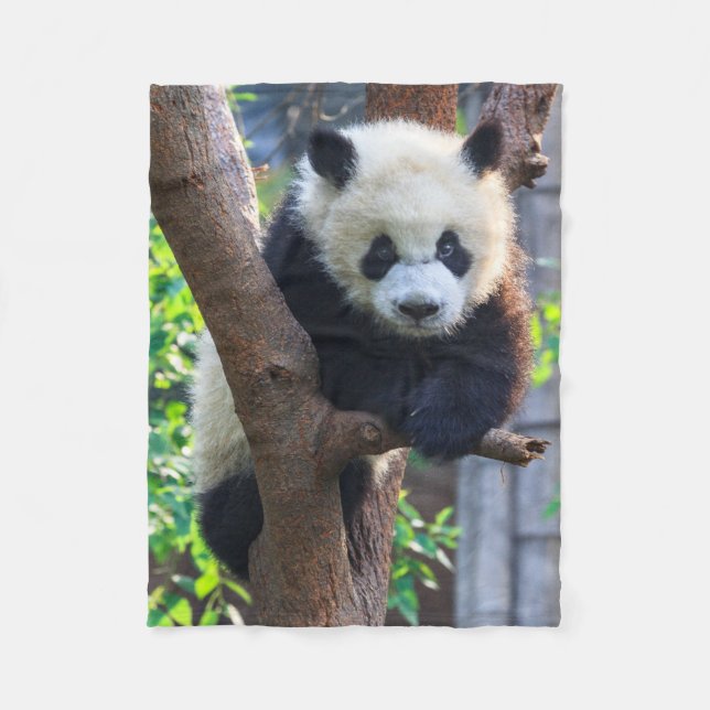 Niedliche Kleintiere | Giant Panda Cub Fleecedecke (Vorderseite)