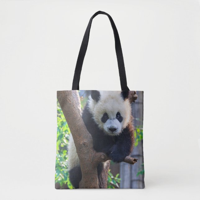 Niedliche Kleintiere | Giant Panda Cub Tasche (Vorderseite)