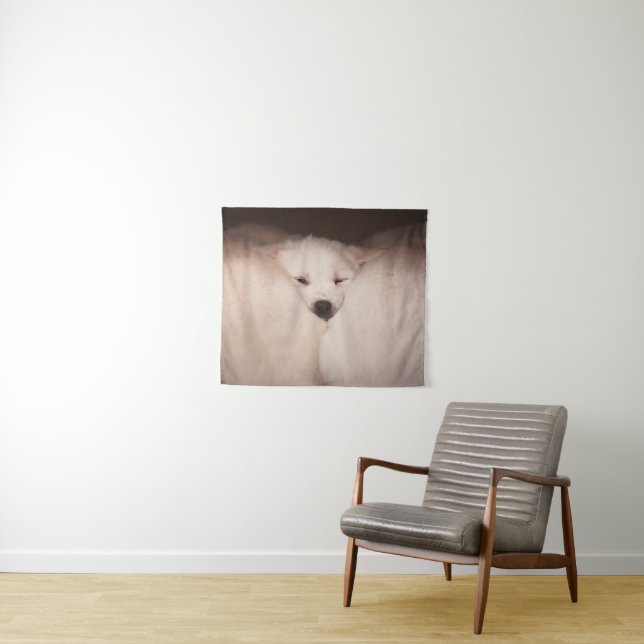 Niedliche Kleintiere | Golden Retriever Snuggg Wandteppich (Beispiel (Horizontal))